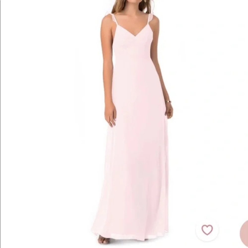 Azazie Everlee Bridesmaid Dress (Blushing Pink) - Retired Style, Boho Vibes!